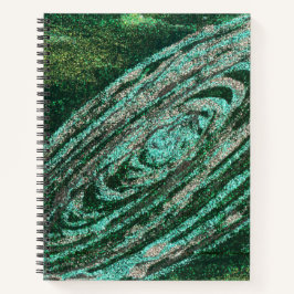 Green Galaxy-Notebook Notizblock