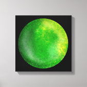 Green Galaxy Orb - Emerald Canvas Print Leinwanddruck (Vorderseite)