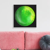 Green Galaxy Orb - Emerald Canvas Print Leinwanddruck (Insitu (Wohnzimmer))