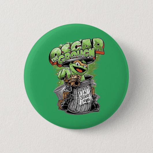 Green Garbage Monster  Button (Vorderseite)