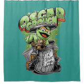 Green Garbage Monster Duschvorhang (Vorderseite)