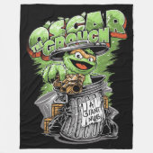 Green Garbage Monster Fleecedecke (Vorderseite)