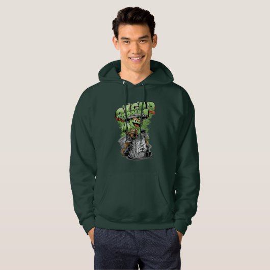 Green Garbage Monster Hoodie (Vorne ganz)