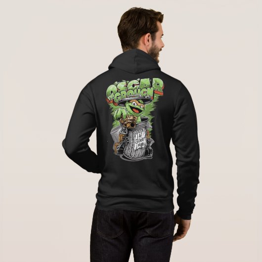 Green Garbage Monster  Hoodie (Schwarz voll)