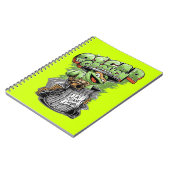 Green Garbage Monster  Notizblock (Linke Seite)