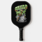 Green Garbage Monster Pickleball Schläger (Vorderseite)