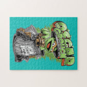 Green Garbage Monster  Puzzle (Horizontal)