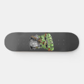 Green Garbage Monster  Skateboard (Horizontal)