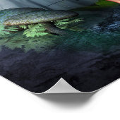 Green Garden Angel Poster (Ecke)