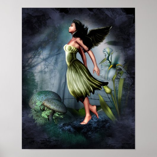 Green Garden Angel Poster (Vorne)