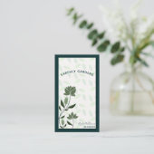 Green Garden Designer Visitenkarte (Stehend Vorderseite)