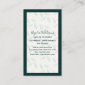 Green Garden Designer Visitenkarte (Rückseite)