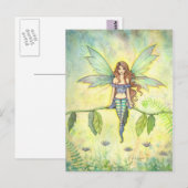 Green Garden Faiasy Fantasy Art Postkarte (Vorne/Hinten)