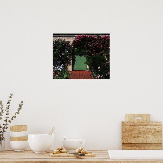 Green Garden Gate Poster (Küche)