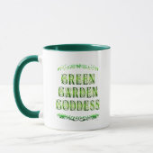 Green Garden Goddess Sprichwort Kaffee Tasse (Links)