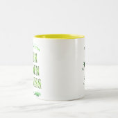 Green Garden Goddess Sprichwort Zweifarbige Tasse (Mittel)