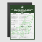 Green Garden Maintenance Magnetic 2026 Calendar Magnetkarte (Vorne/Hinten)