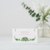 Green Garden Mommy Calling Card Telefonnummerkarte (Stehend Vorderseite)