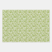 Green Garden Stems Bright Minimal Botanical Geschenkpapier Set (Vorderseite 2)