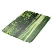 Green Garden Trees Bath Mat Badematte (Schrägansicht)