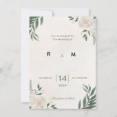 Green Garden wedding invitation Einladung (Vorderseite)