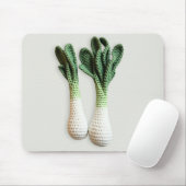 Green Gardene Minimalistisch Crochet Leek Garni Mousepad (Mit Mouse)
