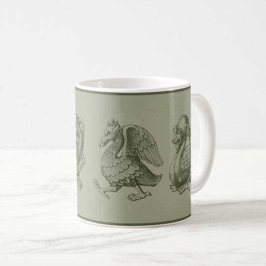 Green Gargoyles Coffee Tasse (VorderseiteRechts)