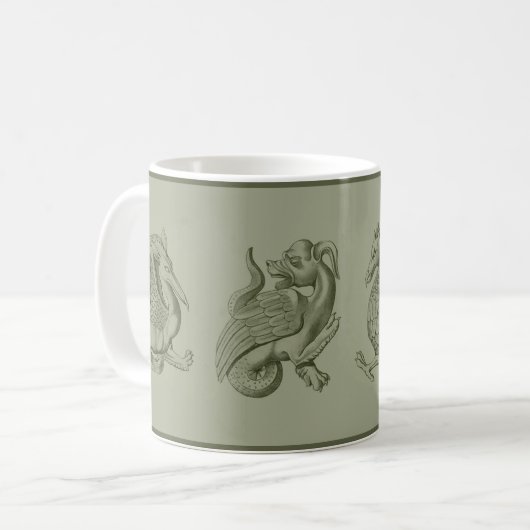 Green Gargoyles Coffee Tasse (Vorderseite Links)