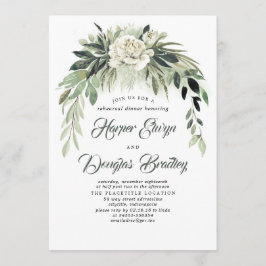 Green Garland Vintage Probe Abendessen Einladung