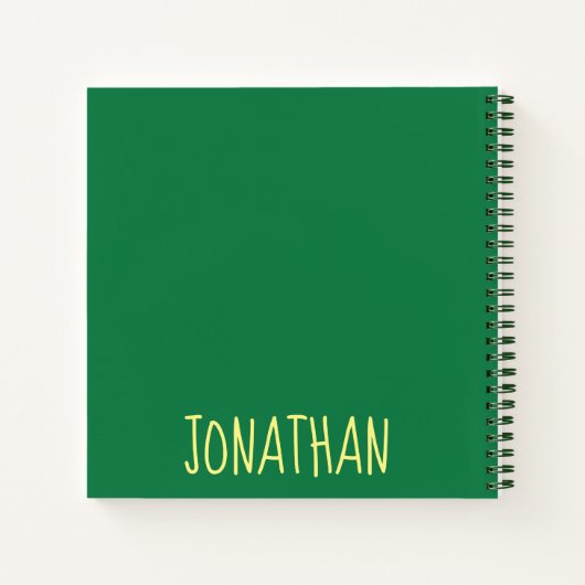 Green Gator Alligator Croc Crocodile Reptile Notizbuch (Rückseite)