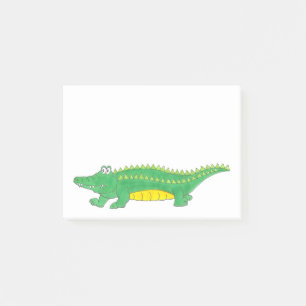 Green Gator Alligator Crocodile Croc Animal Zoo Post-it Klebezettel