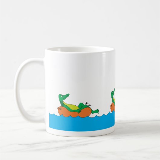 Green Gator Innertube Tasse (Links)