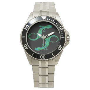Green Gecko Armbanduhr