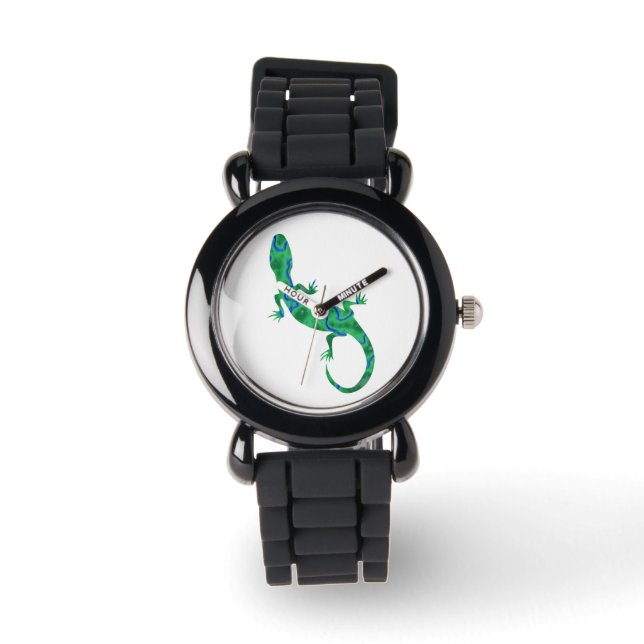 Green Gecko Armbanduhr (Vorderseite)