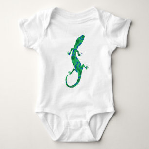 Green Gecko Baby Strampler