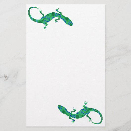 Green Gecko Briefpapier (Vorderseite)
