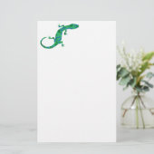 Green Gecko Briefpapier (Stehend Vorderseite)