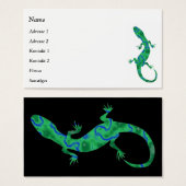 Green Gecko Business Cards (Vorne & Hinten)