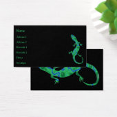Green Gecko Business Cards (Schreibtisch)