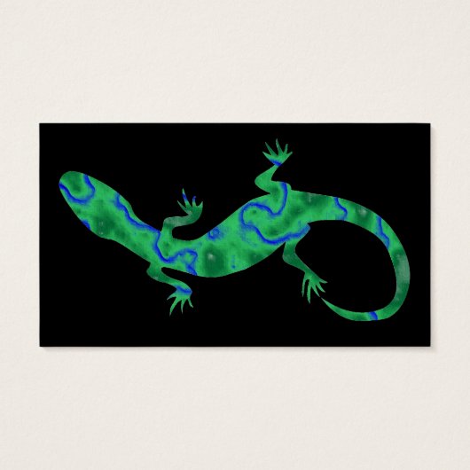 Green Gecko Business Cards (Rückseite)