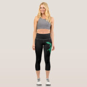 Green Gecko Capri Leggings (Vorderseite)