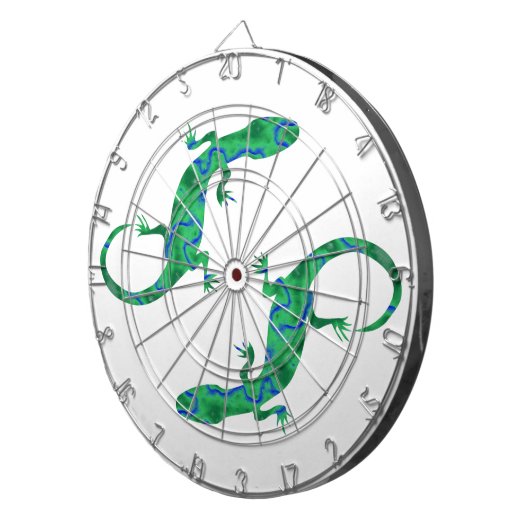 Green Gecko Dartscheibe (Vorderseite rechts)