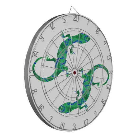 Green Gecko Dartscheibe (Vorderseite Links)