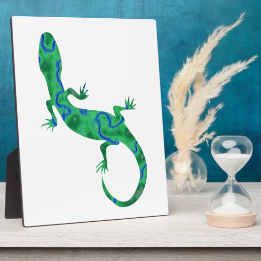 Green Gecko Fotoplatte (Seite)