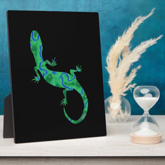 Green Gecko Fotoplatte (Seite)