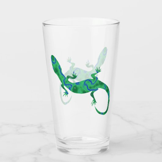 Green Gecko Glas (Rückseite)