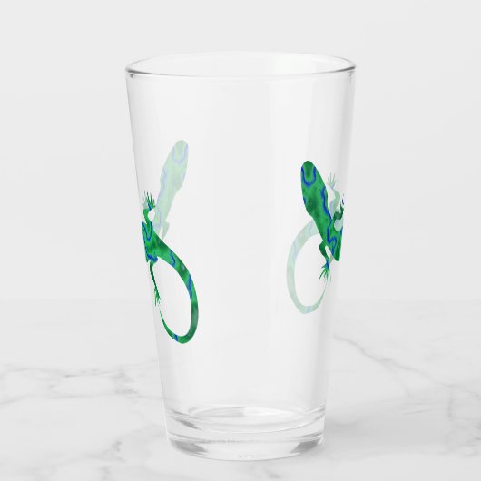 Green Gecko Glas (Links)