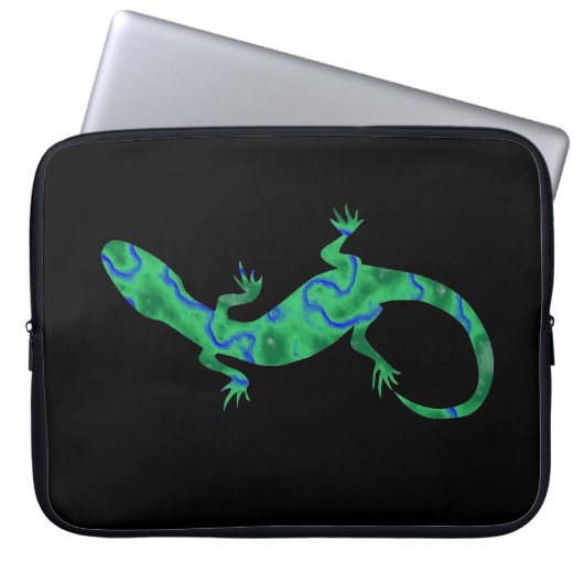 Green Gecko Laptopschutzhülle (Vorderseite)