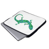 Green Gecko Laptopschutzhülle (Vorne Knopf)