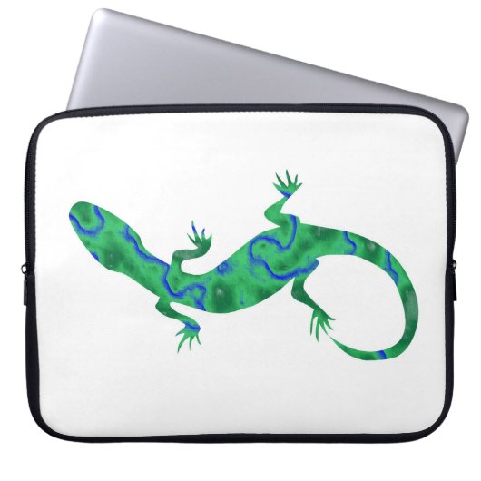 Green Gecko Laptopschutzhülle (Vorderseite)